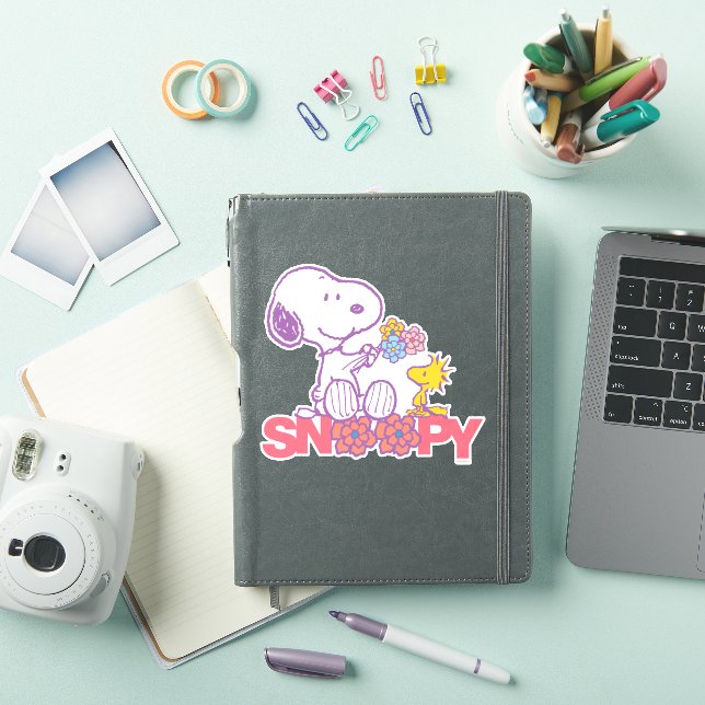Peanuts | Snoopy & Woodstock Flowers (iPad Cover)