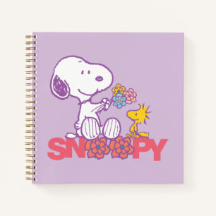 Peanuts   Snoopy & Woodstock Flowers Notebook