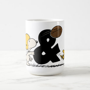 Peanuts Snoopy & Woodstock Football Coffee Mug