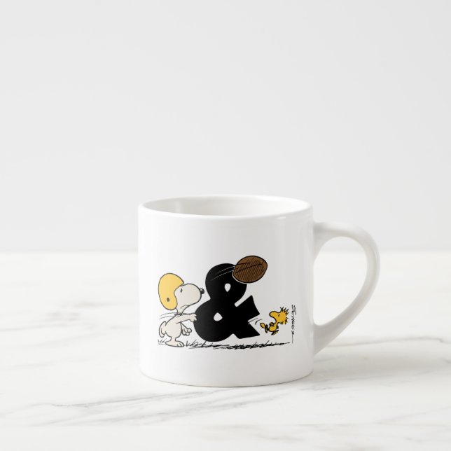 Peanuts | Snoopy & Woodstock Football Espresso Cup (Right)