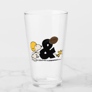 Peanuts   Snoopy & Woodstock Football Glass