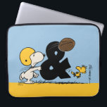 Peanuts | Snoopy & Woodstock Football Laptop Sleeve<br><div class="desc">This super cute Peanuts design features Snoopy and Woodstock playing football.</div>