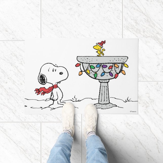 Peanuts | Snoopy & Woodstock Frozen Birdbath Doormat (Indoor)