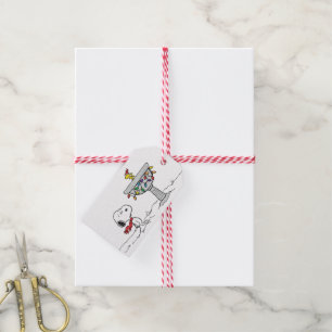 Peanuts   Snoopy & Woodstock Frozen Birdbath Gift Tags