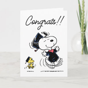 Peanuts   Snoopy & Woodstock Graduation Card