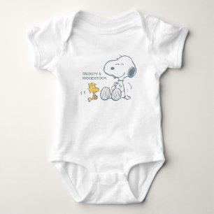 Peanuts Snoopy & Woodstock Happy Baby Bodysuit