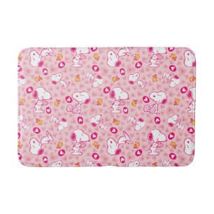 Peanuts   Snoopy & Woodstock Heart Pattern Bath Mat