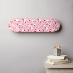 Peanuts   Snoopy & Woodstock Heart Pattern Skateboard
