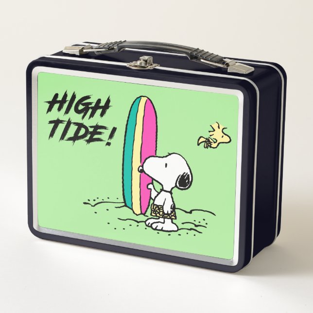 Peanuts | Snoopy & Woodstock High Tide Metal Lunch Box (Front)