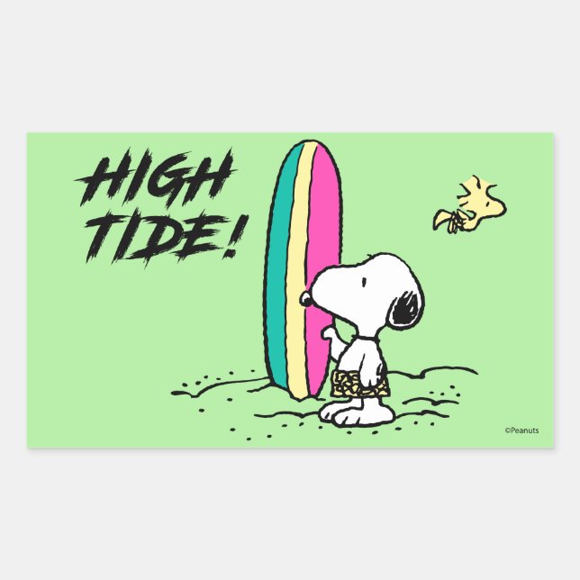 Peanuts | Snoopy & Woodstock High Tide Sticker (Front)