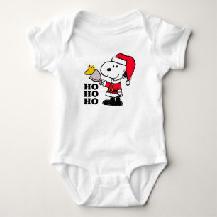 Peanuts   Snoopy & Woodstock Ho Ho Ho Baby Bodysuit