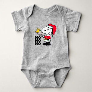 Peanuts   Snoopy & Woodstock Ho Ho Ho Baby Bodysuit