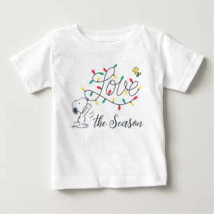Peanuts   Snoopy & Woodstock Holiday Decorating Baby T-Shirt
