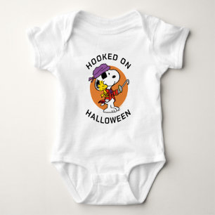 Peanuts   Snoopy & Woodstock Hooked on Halloween Baby Bodysuit