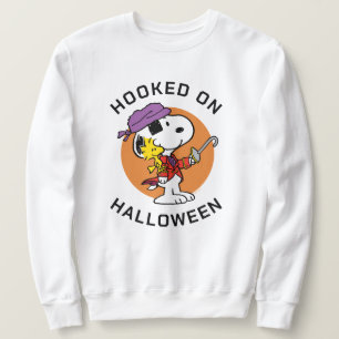 Peanuts Snoopy & Woodstock Hooked on Halloween Sweatshirt