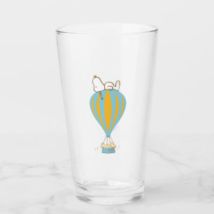 Peanuts   Snoopy & Woodstock Hot Air Balloon Glass