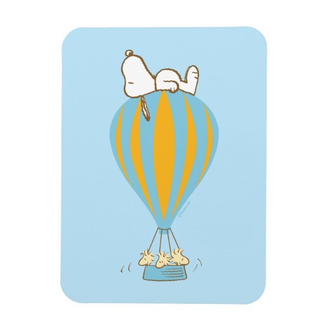 Peanuts | Snoopy & Woodstock Hot Air Balloon Magnet (Vertical)