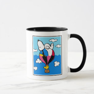 Peanuts Snoopy & Woodstock Hot Air Balloon Mug