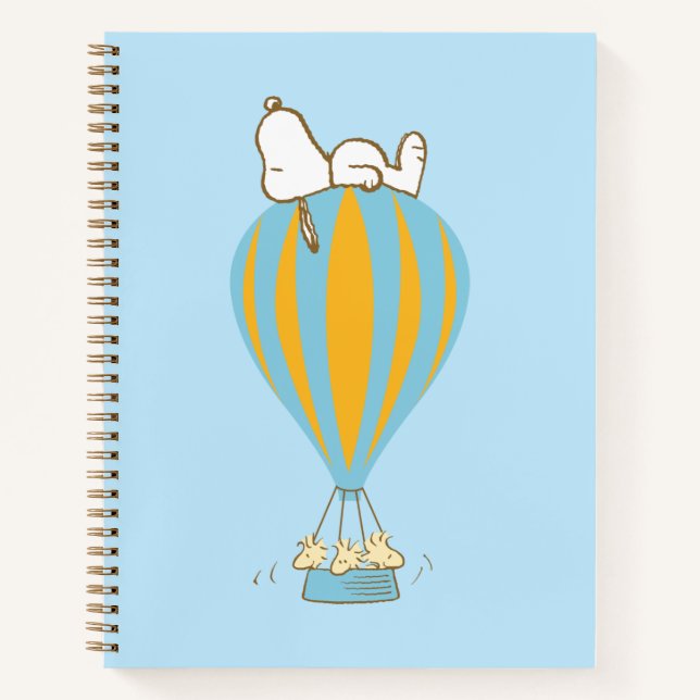 Peanuts | Snoopy & Woodstock Hot Air Balloon Notebook (Front)