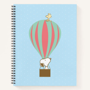 Peanuts   Snoopy & Woodstock Hot Air Balloon Notebook