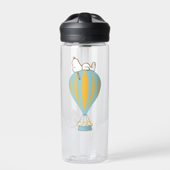 Peanuts | Snoopy & Woodstock Hot Air Balloon Water Bottle (Front)