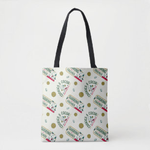 Peanuts Snoopy & Woodstock Hot Cocoa Pattern Tote Bag