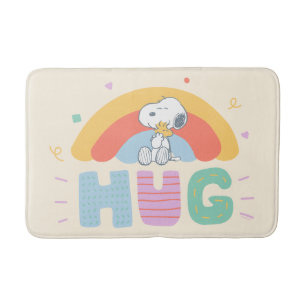Peanuts   Snoopy & Woodstock Hug Bath Mat