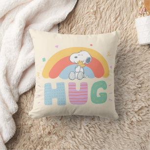 Peanuts Snoopy & Woodstock Hug Throw Pillow