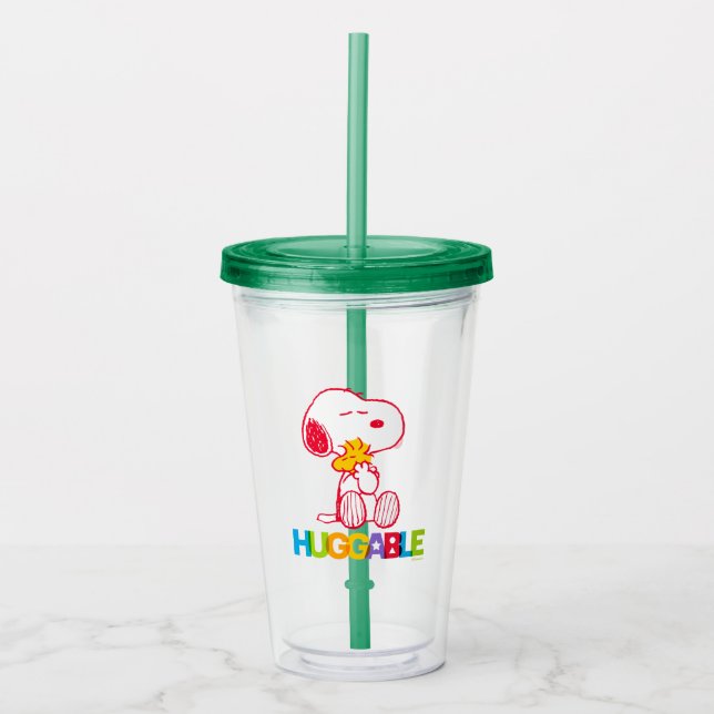 Peanuts | Snoopy & Woodstock Huggable Acrylic Tumbler (Front)