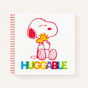 Peanuts   Snoopy & Woodstock Huggable Notebook