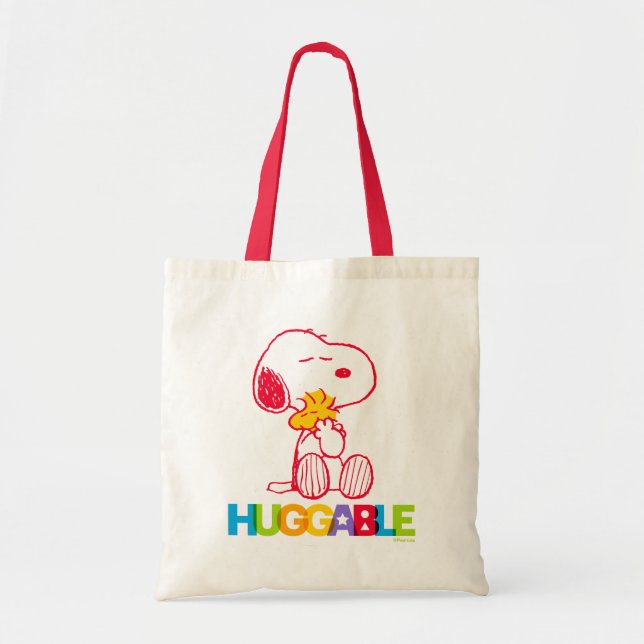 Peanuts | Snoopy & Woodstock Huggable Tote Bag (Front)