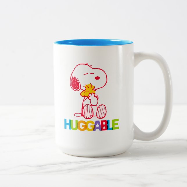 Peanuts | Snoopy & Woodstock Huggable Two-Tone Coffee Mug (Right)