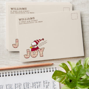 Peanuts   Snoopy & Woodstock Joy Sled Ride Envelope