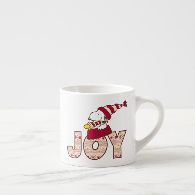 Peanuts | Snoopy & Woodstock Joy Sled Ride Espresso Cup (Right)