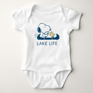 Peanuts   Snoopy & Woodstock Lake Life Baby Bodysuit