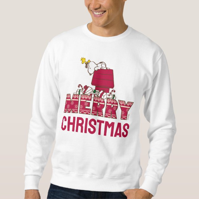 Peanuts | Snoopy & Woodstock Merry Ugly Sweater (Front)