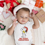 Peanuts | Snoopy & Woodstock - My First Christmas Baby Bodysuit<br><div class="desc">Celebrate the holidays and your love of Peanuts with this cute design featuring Snoopy Santa Claus and Woodstock.</div>