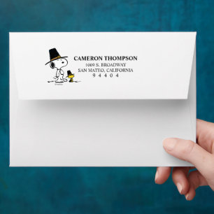 Peanuts   Snoopy & Woodstock Pilgrim Envelope