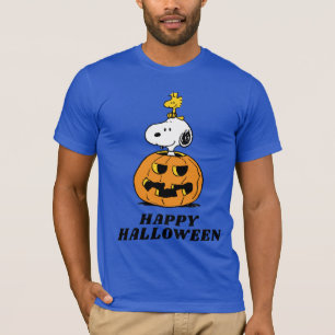 Peanuts Snoopy & Woodstock Pop-up Pumpkin T-Shirt