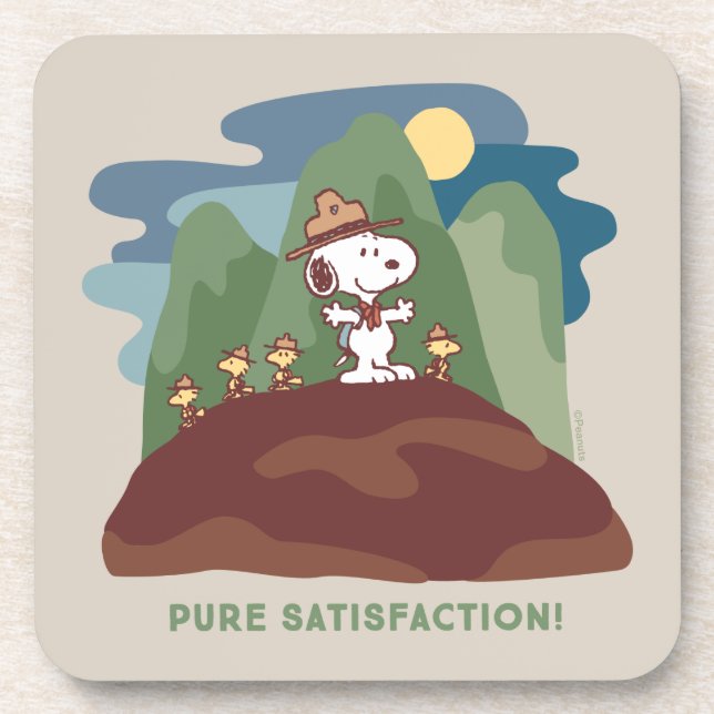 Peanuts | Snoopy & Woodstock Pure Satisfaction Coaster (Front)