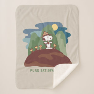 Peanuts   Snoopy & Woodstock Pure Satisfaction Pet Sherpa Blanket