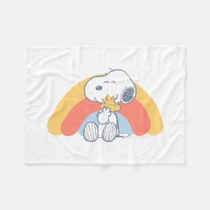 Peanuts   Snoopy & Woodstock Rainbow Baby Fleece B