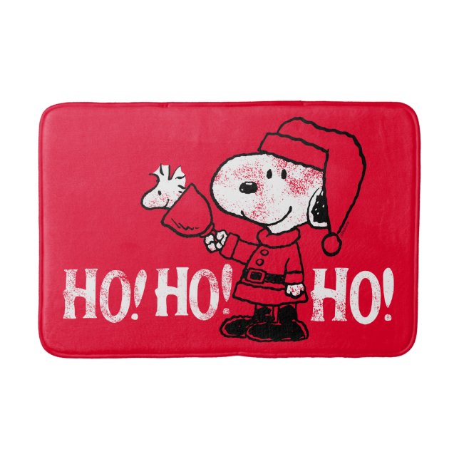 Peanuts | Snoopy & Woodstock Ringing Bells Bath Mat (Front)