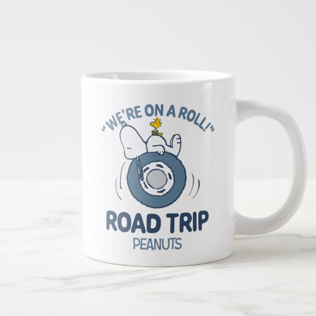 Peanuts | Snoopy & Woodstock Road Trip Large Coffee Mug (Right)