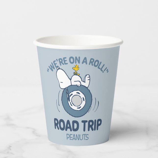 Peanuts | Snoopy & Woodstock Road Trip Paper Cups (Front)