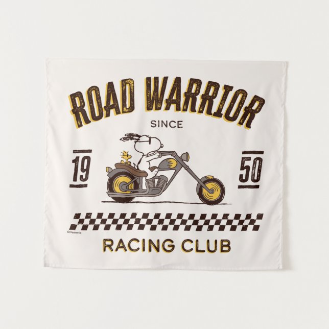 Peanuts | Snoopy & Woodstock Road Warriors Tapestry (Front (Horizontal))