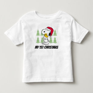 Peanuts   Snoopy & Woodstock Santa Claus Hug Toddler T-shirt