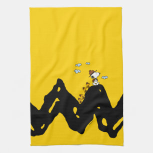 Peanuts   Snoopy & Woodstock Scout Troop Hike Kitchen Towel