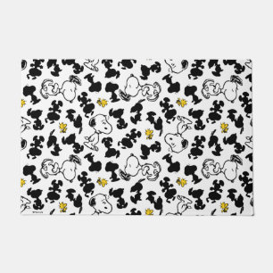 Peanuts    Snoopy & Woodstock Shadow Pattern Doormat