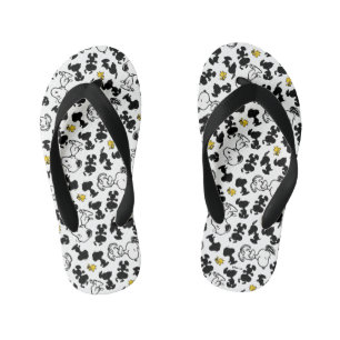 Peanuts Snoopy & Woodstock Shadow Pattern Kid's Flip Flops